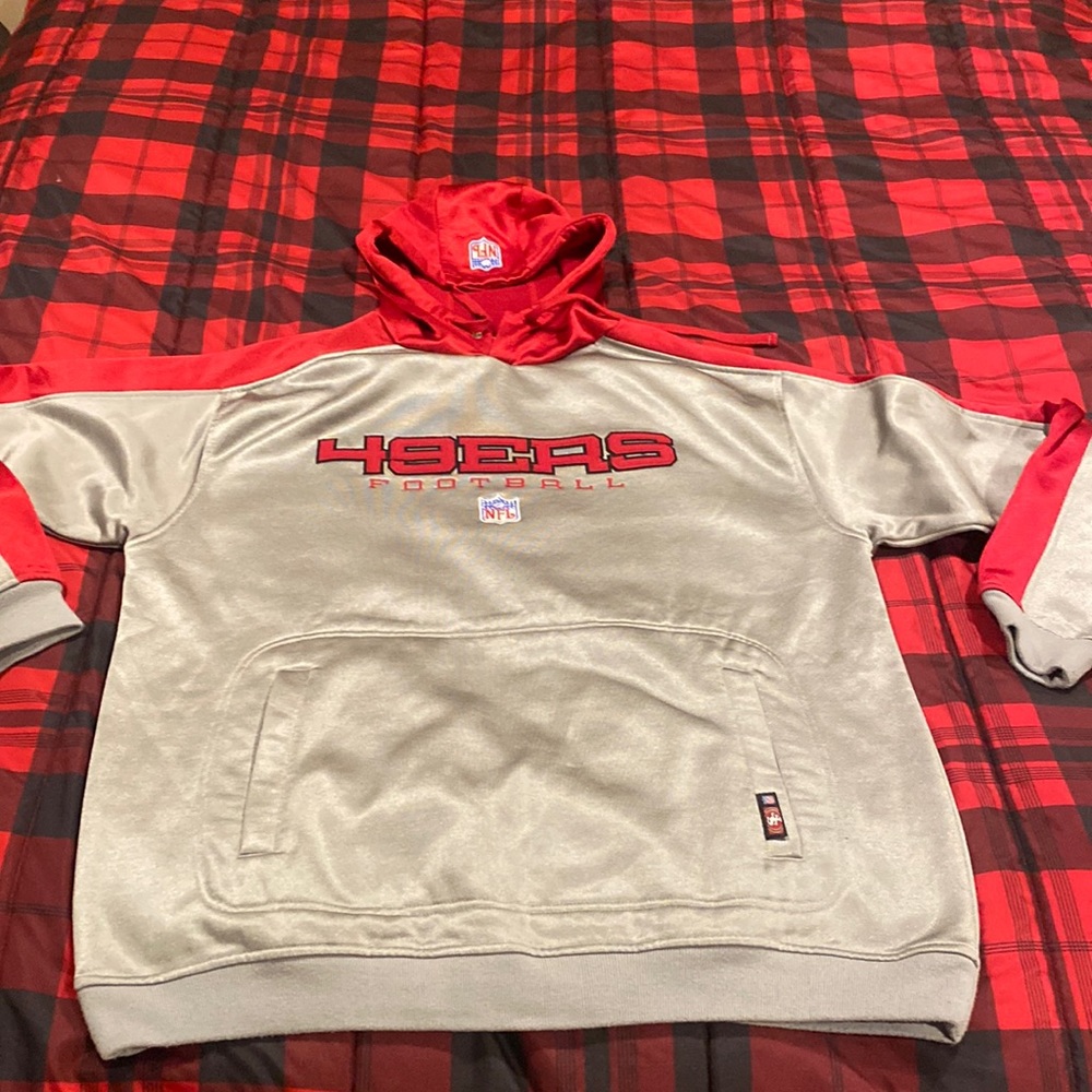 San Francisco 49ers Reebok hooded sweatshirt